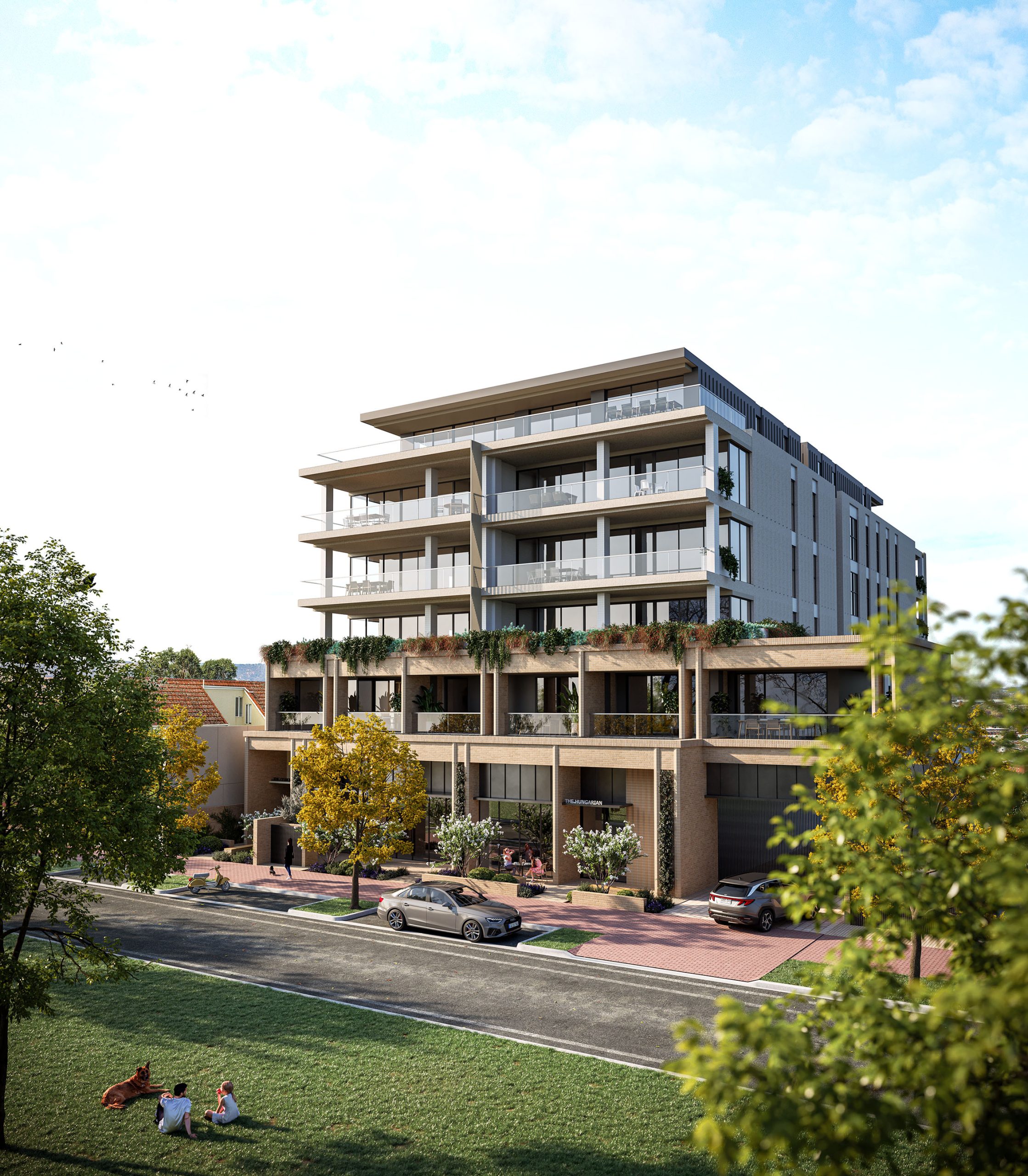 The Osmond apartment building construction milestone
