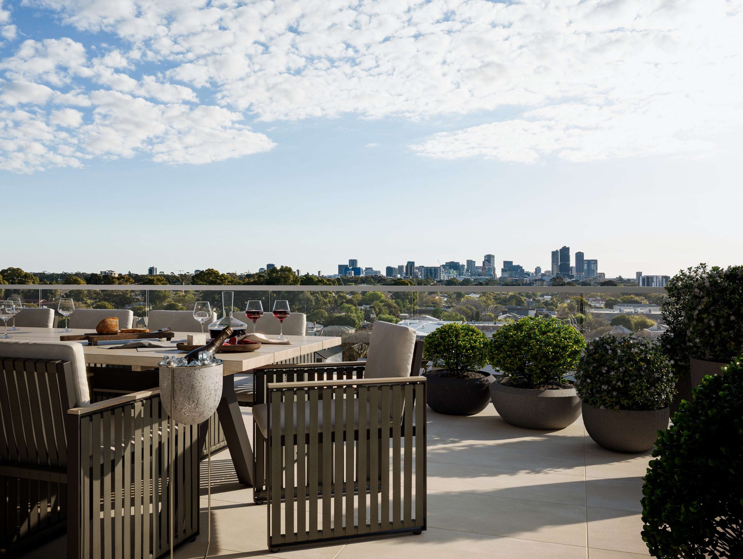The Osmond city view upon completion
